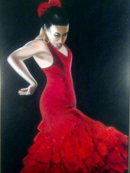 Wilhelm Ploner - Dancer - Very large 120cm x 60cm - A stunner!! - Reduced price!